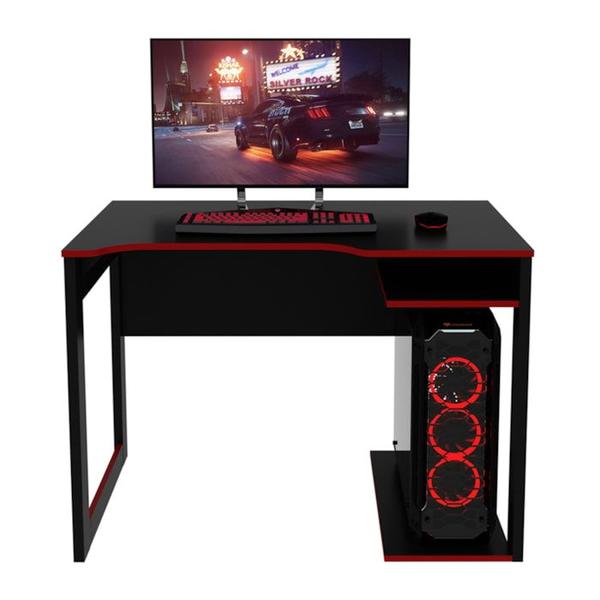 Imagem de Mesa Para Computador Gamer ME4161 Preto Vermelho Tecno Mobili