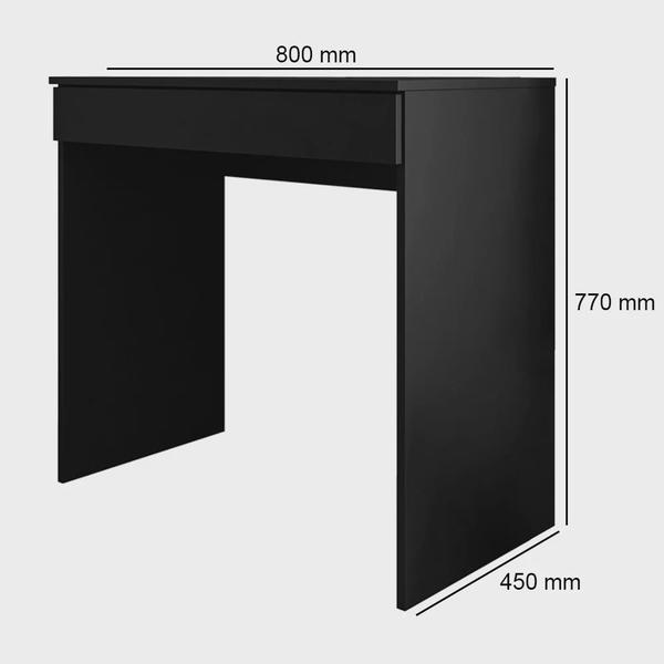 Imagem de Mesa Para Computador/ Notebook C/ Gaveta Alexa Preto - AJL Móveis