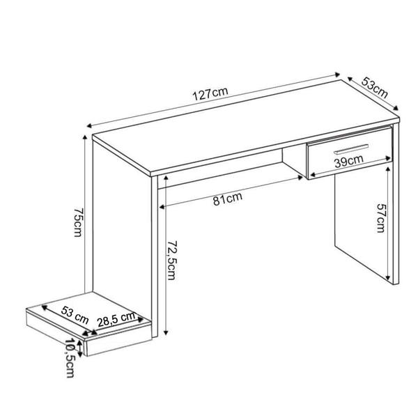 Imagem de Mesa para Computador Notebook Desk Game DRX 9000 Preto/Vermelho - Móveis Leão