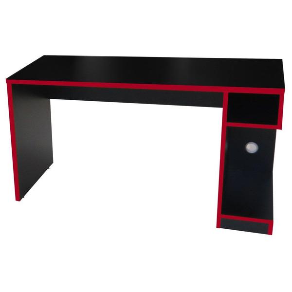 Imagem de Mesa Para Computador Notebook Gamer 136cm Player F02 Preto/Vermelho - Mpozenato