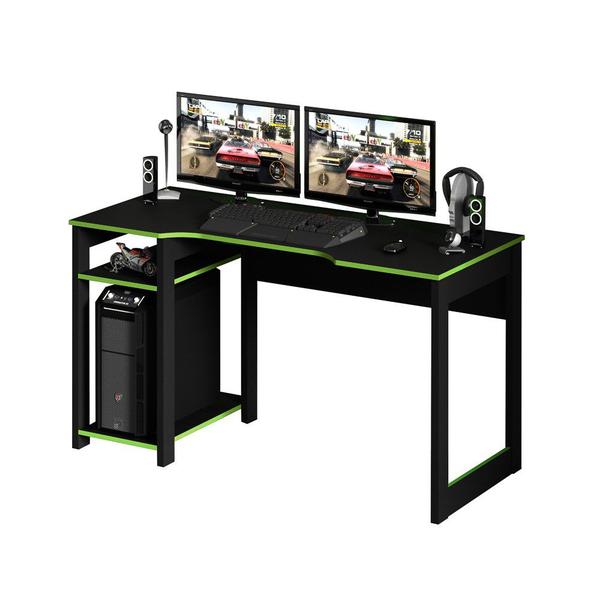 Imagem de Mesa Para Computador Notebook Gamer ME4152 Preto/Verde - Tecno Mobili