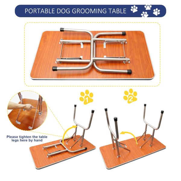 Imagem de Mesa para cuidar de cães ROOMTEC 36 dobrável com braço ajustável