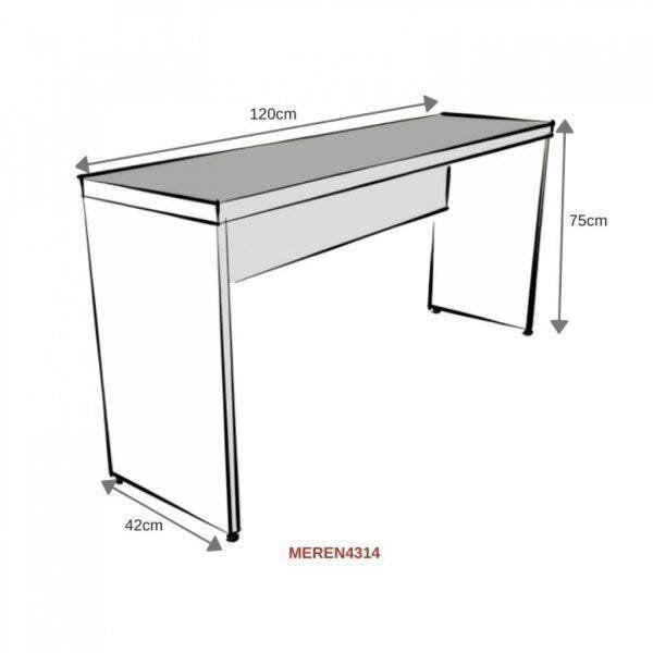 Imagem de Mesa para Escritório 120cmx42cm 40mm Bramov Móveis