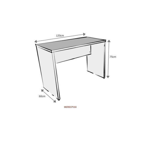 Imagem de Mesa para Escritório 120cmx60cm 25mm Bramov Móveis