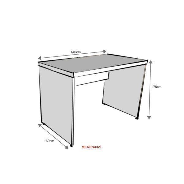 Imagem de Mesa para Escritório 140cmx60cm 40mm Bramov Móveis