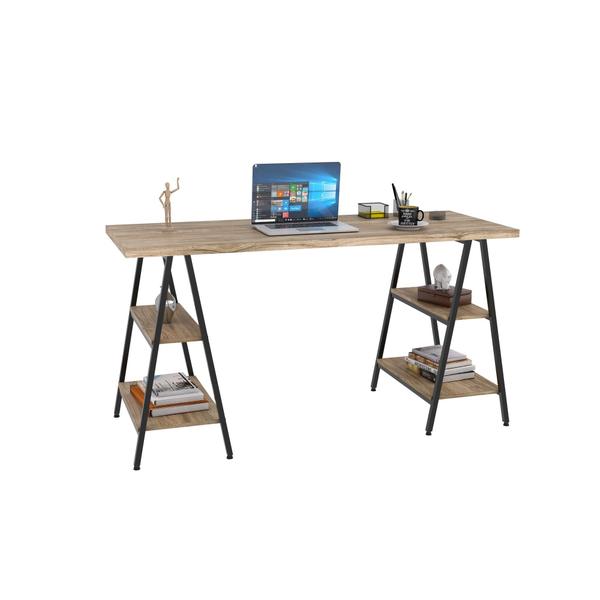 Imagem de Mesa Para Escritório 1,50m Estilo Industrial Cavalete Kuadra