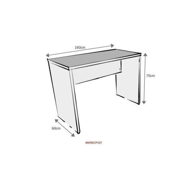 Imagem de Mesa para Escritório 160cmx60cm 25mm Bramov Móveis