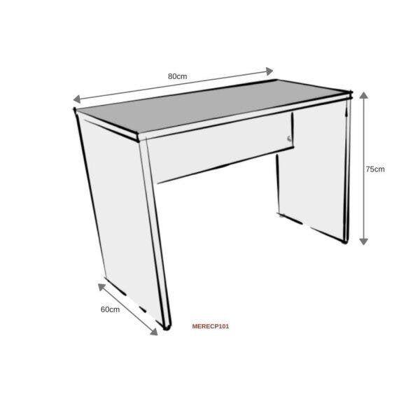 Imagem de Mesa para Escritório 80cmx60cm 25mm Bramov Móveis