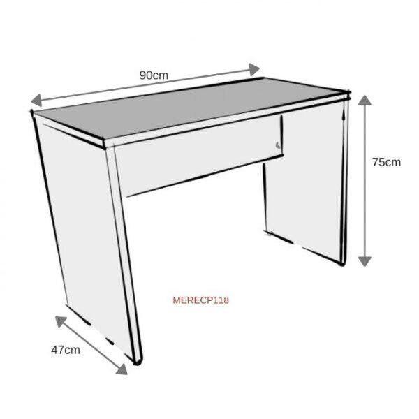 Imagem de Mesa para Escritório 90cmx47cm 25mm Bramov Móveis