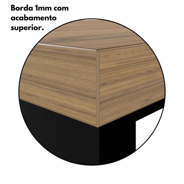 Imagem de Mesa para Escritório Diretor com Gaveteiro Pé Painel Espresso Móveis