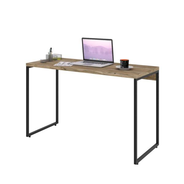 Imagem de Mesa Para Escritório e Home Office Industrial Aspen 120 cm C01 Carvalho - Lyam Decor