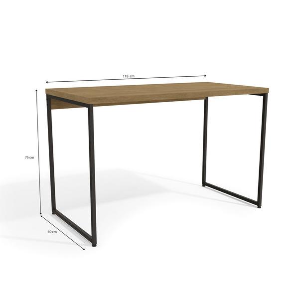 Imagem de Mesa Para Escritório Estilo Industrial 1,18m LI002 Kappesberg Crome