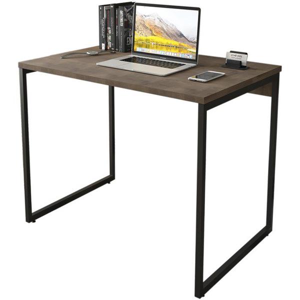 Imagem de Mesa Para Escritorio Estilo Industrial 90x75 cm 133160 Castanho Mobel