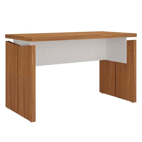 Imagem de Mesa Para Escritório Home Office 125cm Corp A06 Freijó/branco - Mpozenato