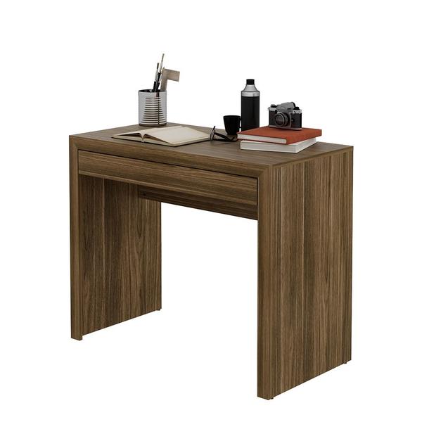 Imagem de Mesa para Escritório Home Office ME4107 MDP Nogal G69 - Gran Belo