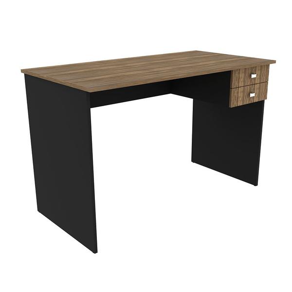 Imagem de Mesa para Escritório Home Office ME4165 MDP Nogal/Preto G69 - Gran Belo