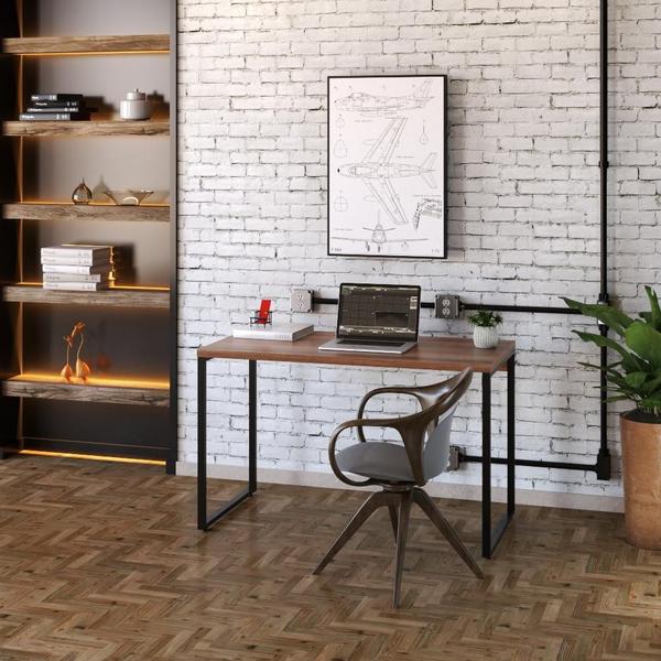 Imagem de Mesa para Escritório Office Estilo Industrial 1,20m Kuadra