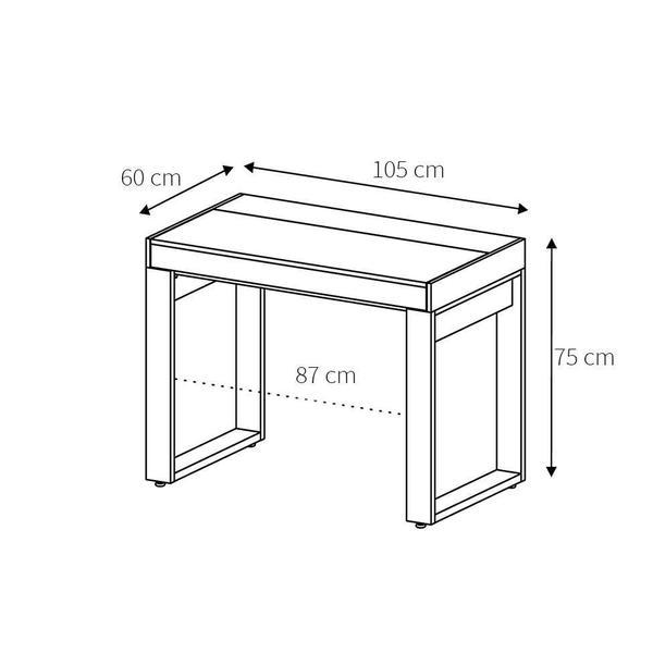 Imagem de Mesa para Notebook Squadra 1 GV Ipê e Preta