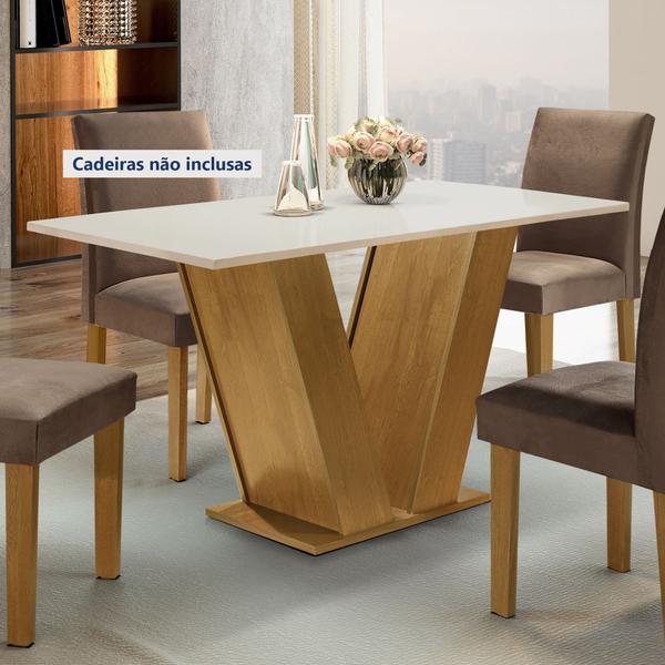 Imagem de Mesa para Sala de Jantar 120cm Tampo em MDF Espanha Espresso Móveis