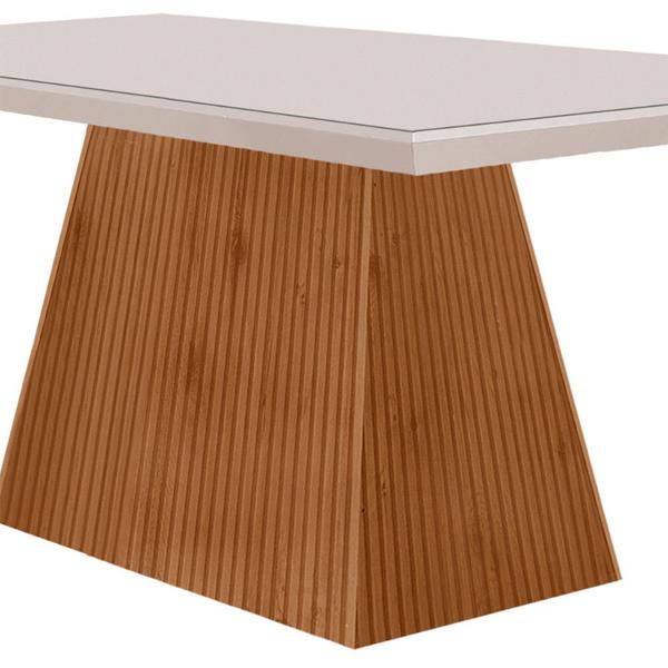 Imagem de Mesa para Sala de Jantar Aida 120cm Em MDF e Vidro