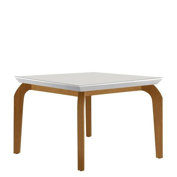 Imagem de Mesa Para Sala De Jantar Liz 120cm Em Mdf E Vidro