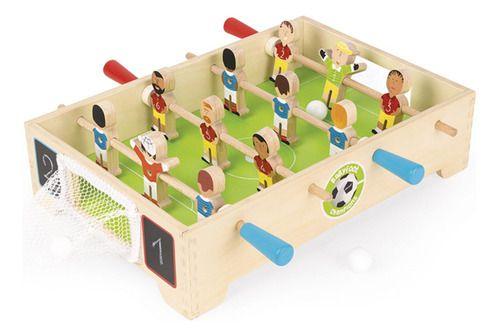 Imagem de Mesa Pebolim Brinquedo Totó Infantil Mini Jogo De Futebol