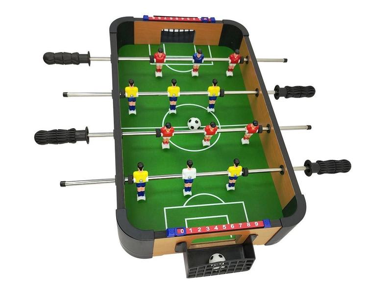 Imagem de Mesa Pebolim Mini 51Cm Totó Jogo Futebol 2 Bolinhas