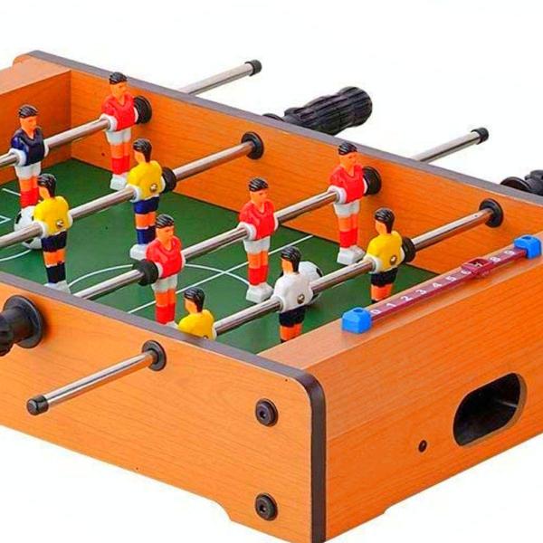 Imagem de Mesa Pebolim Mini Futebol De Mesa 12 Jogadores Bolas Placar - Pais e filhos