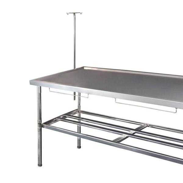 Imagem de Mesa Pet Imeca 190x70cm Com Grade Pingadeira E Dreno Inox 430 Desmontável 7235