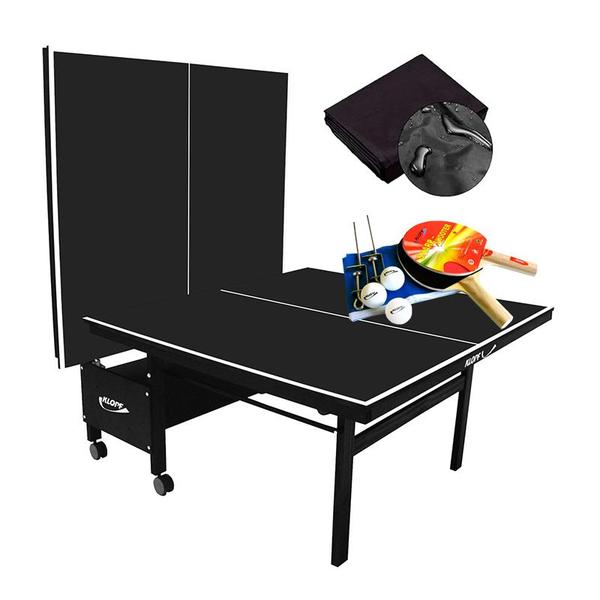 MESA PING PONG 1084 PRETA KLOPF + KIT Completo 5030 + Capa Imagem de MESA PING PONG 1084 PRETA KLOPF + KIT Completo 5030 + Capa