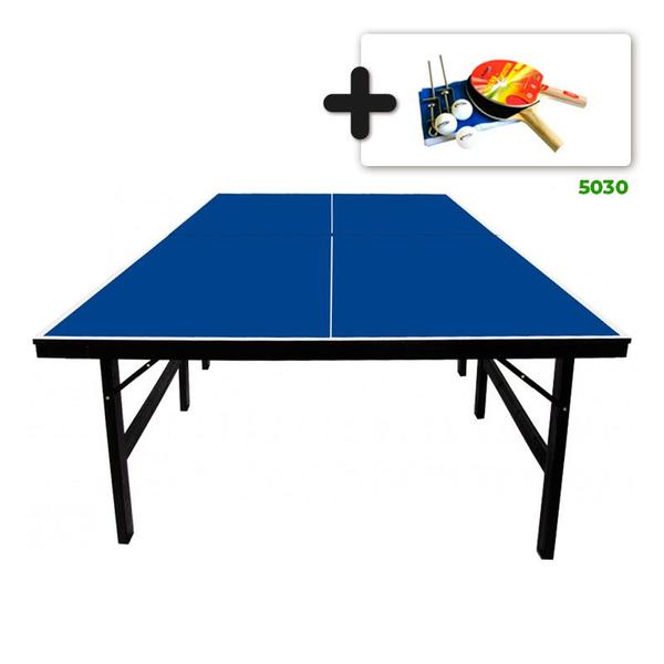 Imagem de MESA PING PONG ESPECIAL MDF 18mm KLOPF - 1019 + KIT TÊNIS DE MESA 5030