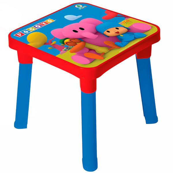 Imagem de Mesa Plástica Atividades Colorida Tema Pocoyo Minha Mesinha Com Cadeira - Monte Líbano