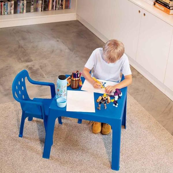 Imagem de Mesa Plástica Quadrada Infantil Multiatividades ul Mor