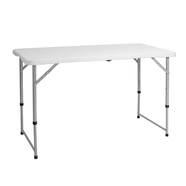 Imagem de Mesa Portatil 122x60 CM Vira Maleta Pratic Camping Aço