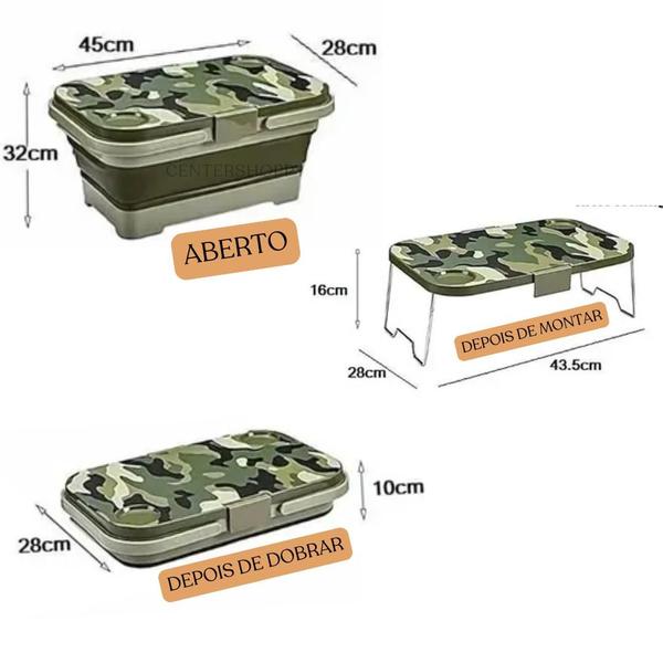 Imagem de Mesa portátil e cooler: Cooler Dobrável 15L!