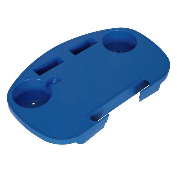 Imagem de Mesa Portatil para Cadeira de Praia com Porta Copos Azul  Mor 