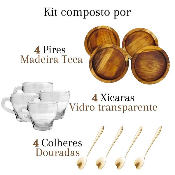 Mesa posta cafe da manha Jogo de Xícara com pires e colher - Carmisini Imagem de Mesa posta cafe da manha Jogo de Xícara com pires e colher