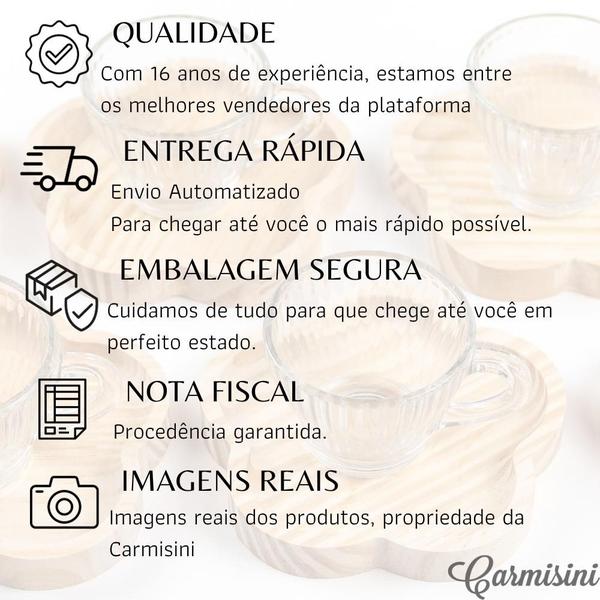 Imagem de Mesa posta café da manhã kit xícara pires e colher 12 peças