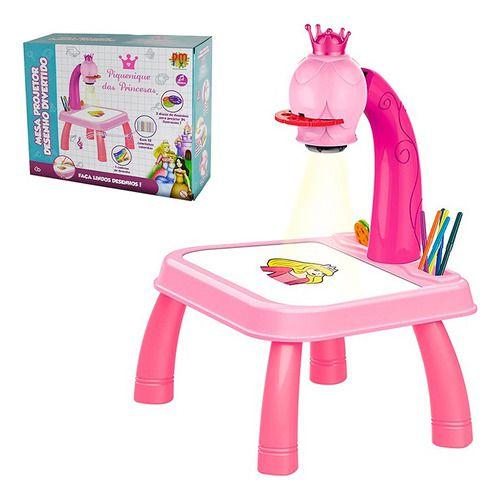 Mesa Projetor Desenho Divertido Piquenique das Princesas DMT6419 DM Toys Imagem de Mesa Projetor Desenho Divertido Piquenique das Princesas DMT6419 DM Toys