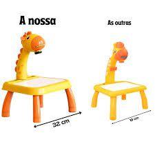 Imagem de Mesa Projetora Amarela Girafinha Amarela