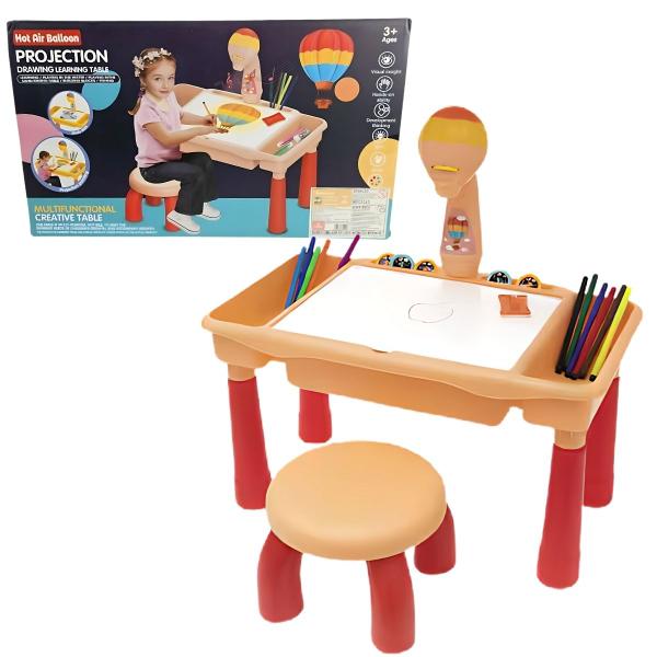 Imagem de Mesa Projetora Educativa Mágica Desenhar Pintar Acessórios Castela