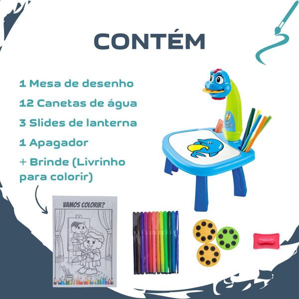 Imagem de Mesa Projetora Infantil Desenho Educacional Lousa Mágica Kid