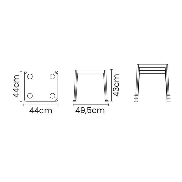 Imagem de Mesa Pvc Tramontina Peruibe Ba Apoio 92324/010