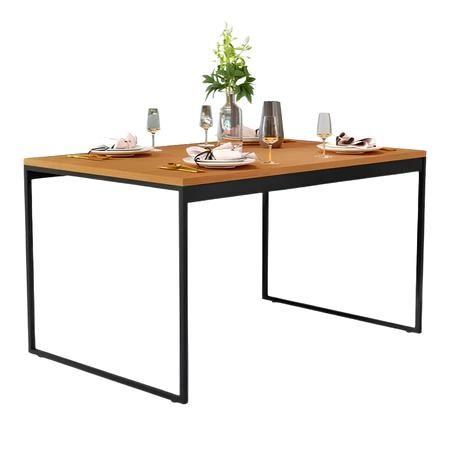 Imagem de Mesa Quadrada de Jantar 80x80cm Industrial - Design Moderno e Compacto para Sala e Cozinha