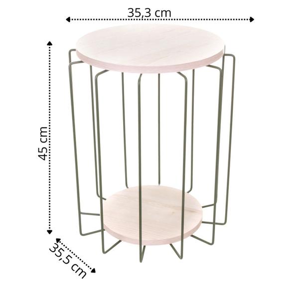 Imagem de Mesa Redonda Essência a Sofisticação e e Poder da Organização Simples Verde Oliva/Legno