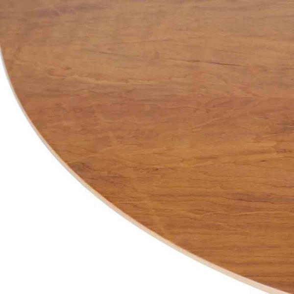 Imagem de Mesa Saarinen Oval Imbuia 120x80cm - Base Branca