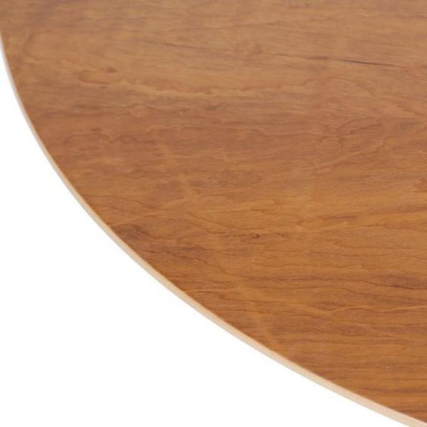 Imagem de Mesa Saarinen Oval Imbuia 180x100cm - Base Preta