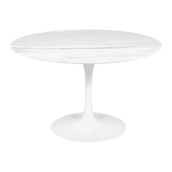 Imagem de Mesa Saarinen Redonda Espírito Santo 100cm - Base Branca