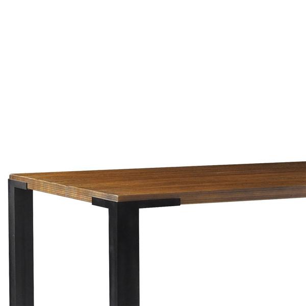 Imagem de Mesa Sala de Jantar Cozinha Bladel 190cm Grafite Madeira Maciça Rustic Brown G54 - Gran Belo