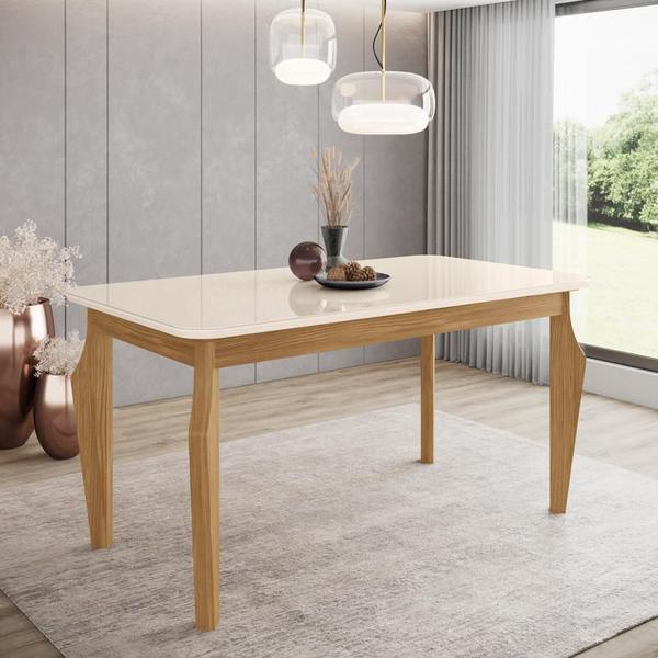 Imagem de Mesa Sala de Jantar Ghala 1600mm Nature/Off White - Henn